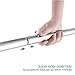 Simple Trending Z Base Heavy Duty Clothes Garment Rack, Clothing Rolling Rack on Wheels, Chrome