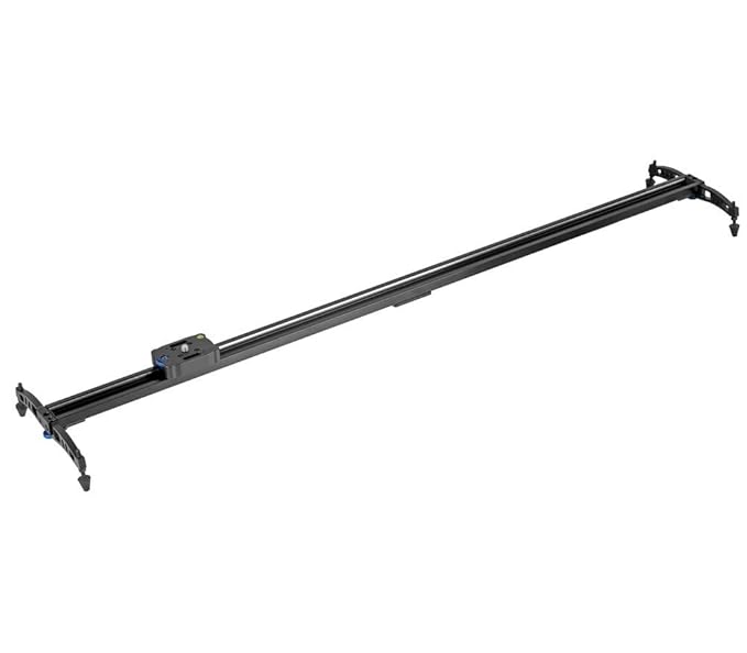 Ayex Videoschiene mit Kugellager und Slider für DSLR und Camcorder Kamerafahrt 120 cm