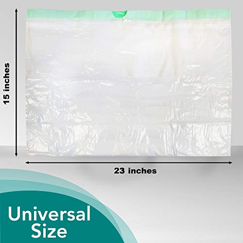 The Original Carebag Commode & Bedpan Liners with Super Absorbent Pad