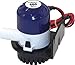 Shoreline Marine Fully Submersible Bilge Pump, 600GPH with ¾’ Outlet Hose Barb