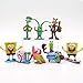 DeQian 8pcs Spongebob Figures, Cake Topper,Figure Action Set, Squidward Plankton Patrick Sandy Gary