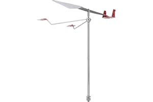 Marine Weather Vane Wind Direction Indicator for Yachts – 304 Stainless Steel Boat Wind Vane with Luminous Reflector Bird Pro