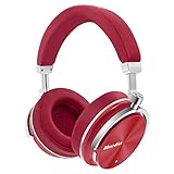Bluedio T4 (Turbine) Active Noise Cancelling Over-ear Swiveling Wireless Bluetooth Headphones with Mic (Red)