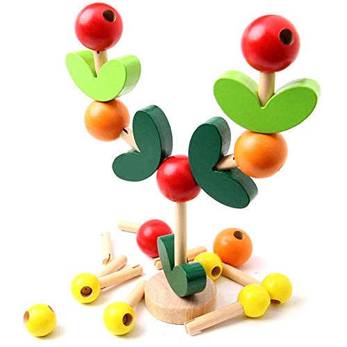 Gilroy Wooden Puzzle Toys, Baby Tree Puzzle Toys Wooden Disassembly Assembly Building Block Toys - Thumbnail 2