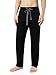 DAVID ARCHY Men's Comfy Jersey Soft Cotton Knit Pajama Long John Lounge Sleep Pant in 1 Pack (L, Black)