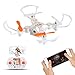 zuhafa Mini Drone with Camera, Portable RC Drone WiFi FPV 720P Camera Live Video for Beginners & Kids - Pocket Quadcopter with Altitude Hold and Headless Mode, Good Gifts