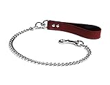 VP Leather Trapper Leash - Red