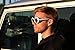 Clout Goggles Oval Sunglasses Mod Style Retro Thick Frame Fashion Kurt Cobain (White)