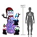 6 Foot Christmas Inflatables Snowman with Penguins, Airblown Inflatable Snowman with Red Hat/Branch Hands/Scarf, Lighted for Home Outdoor Yard Lawn Decorations