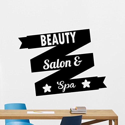 Beauty Salon Wall Decal Stylist Hairdressing Scissors Hairbrush Fashion Hair Salon Logo Barber Salon Vinyl Sticker Haircut Barbershop Wall Art Design Beauty Salon Decor Wall Mural 14bar