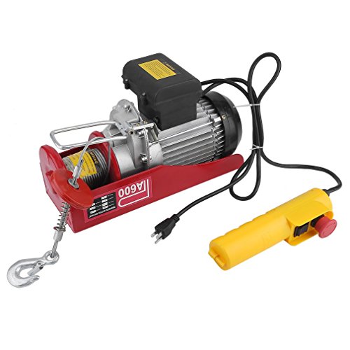 Homgrace 1320lbs Mini Electric Wire Cable Hoist Crane Overhead Garage Winch with Remote Control Auto Lift (1320LB) - Thumbnail 3