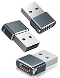 Basesailor USB to USB C Adapter 3Pack,Type C Female