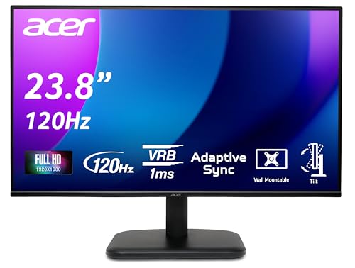 EK271 G Monitor 27 Zoll (69 cm Bildschirm) Full HD, IPS, 120Hz HDMI, 75Hz VGA, 4ms (GTG), HDMI 1.4, VGA, AdaptiveSync