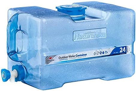 dizi248 24L Outdoor Drinking Pure Water Bucket With Faucet PC Can Be Filled With Boiling Water Plastic Water Tank Car Storage Bucket
