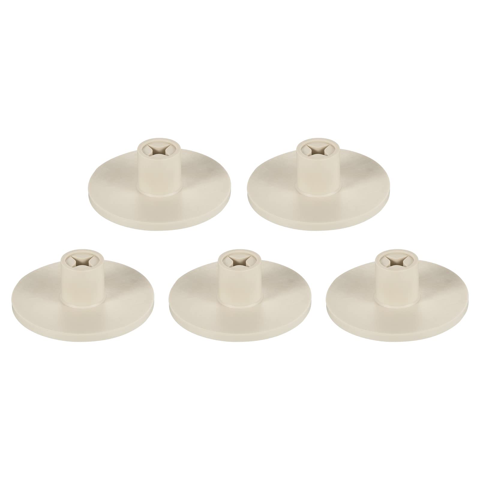 PATIKIL 0.8 Inch Plastic Golf Tee, 5 Pack Hollow Training Driving Range Tee Stable Ball Holder for Outdoor Indoor Hitting Mat, Beige