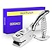 GOOACC Badge Hole Slot Punch for ID Cards Hand Held, One Slot Puncher, 15mm x 3mm Hole, No Burrs Holes, Metal Hole Punch for ID Cards, Badge Holes, 1 MM PVC Cards