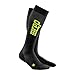 CEP Men's Progressive+ Ultralight Compression Run Socks, Black/Green, Size IV (Calf 15.5-17.5-Inch)