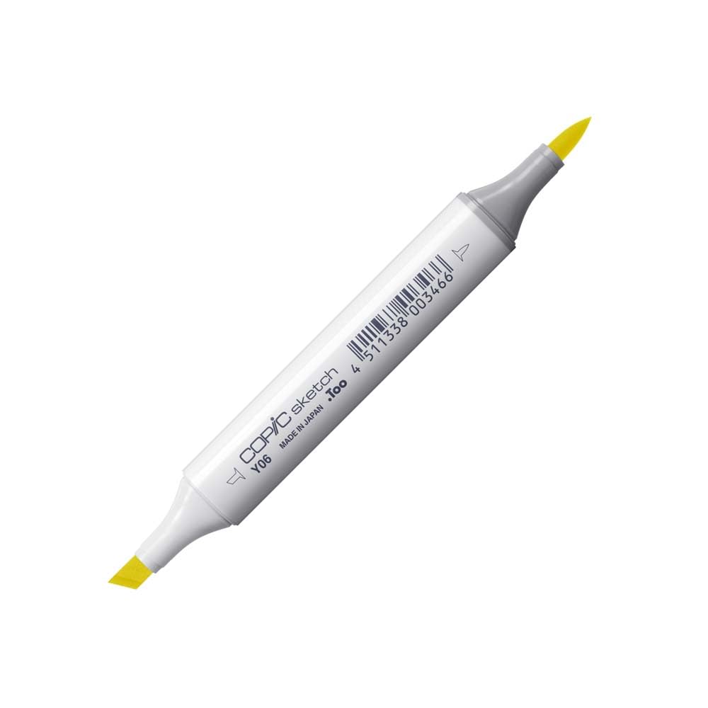 Copic Sketch Coloured Marker Pen - (Y-06) Yellow, For Art & Crafts, Colouring, Graphics, Highlighter, Design, Anime, Professional & Beginners, Art Supplies & Colouring Books — image 1