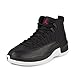 Jordan Men's Air 12 Retro, NYLON-BLACK/GYM RED-WHITE