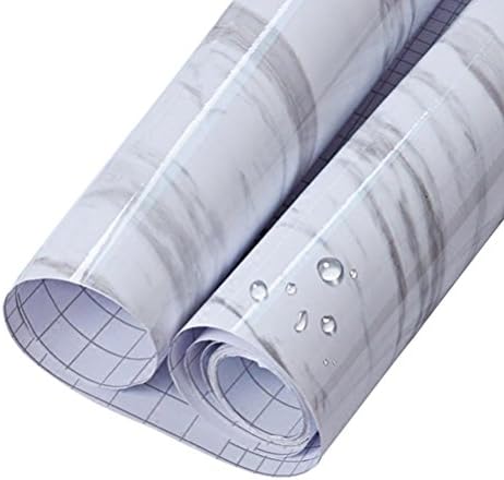 24x20" Marble Effect Contact Wallpaper Self Adhesive Peel Stick Rolling Paper