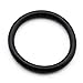 Jovivi Pack of 100 1.2-20mm Body Piercing Black Rubber Replacement O-Rings For Plugs Stretcher Tapers Gauges