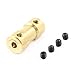 uxcell 3mm x 4mm RC Model Brass Motor Shaft Coupling Connector Adapter Joint