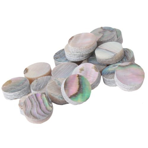 Green Paua Abalone Inlay Dots Shell Blanks 5mm for Guitar Banjo Mandolin (Pack of 20)