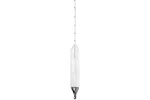 VEEGEE Vee Gee Scientific 6613-K 75 to 95 Proof Scale, Alcohol Glass Hydrometer, IRS Specifications Size K, 2 Proof Subdivisions