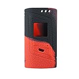 Smok Alien 220W Protective Gel Skin Case Cover Sleeve Wrap Fits 220 Watt Smoktech Alien 220 (Red/Black)