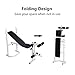 Bonnlo Adjustable Weight Bench, Multi-Function Workout Bench with Leg Extension and Leg Curl, Folding Incline Decline Heavy Duty Exercise Bench for Office, Home and Gym
