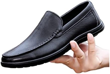 NOHYR Mens Dress Shoes, Breathable Summer Business Loafers Shoes - Main Image