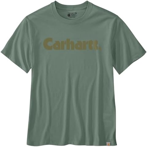 Carhartt Men's Irvine Relaxed Frontiers T-Shirt, Green Slate