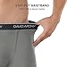 David Archy Men's 4 Pack Ultra Soft Comfy Breathable Bamboo Rayon Trunks Underwear No Fly (Gray/Khaki, M)