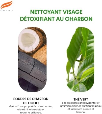 Detoxifying Charcoal Face Wash with the Goodness of Green Tea and Coconut Charcoal Powder, Removes Dirt and Purifies the Skin, Leaving It Clean and Refreshed - 150 ml