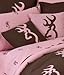 Pink Browning Buckmark 8 Pc Queen Comforter Set (Comforter, 1 Flat Sheet, 1 Fitted Sheet, 2 Pillow Cases, 2 Shams, 1 Bedskirt) SAVE BIG ON BUNDLING!