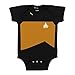 Star Trek The Next Generation Starfleet Uniform Baby Romper (0-6 Months, Yellow/Operations)
