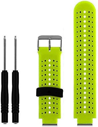Probrother Replacement Silicone Band Smart Wrist Watch Accessory Strap for Garmin Forerunner 220/230/235/620/630 with Removal Tools