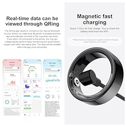 EOGBM Smart Ring Fitness Tracker Health Heart