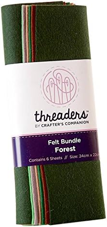 Threaders Felt Bundle-Forest, 10 x 22 x 3 cm