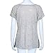Orangeskycn Women Loose Casual Button Blouse T Shirt Tank Tops (XL)