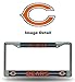 Rico Industries Chicago Bears Bling Chrome License Plate Frame with Glitter Accent