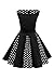 BlackButterfly Kids 'Alexia' Vintage Polka Dot 50's Girls Dress (Black, 11-12 yrs)