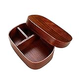 Lautechco Japanese Bento Boxes Wood Lunch Box Handmade Natural Wooden Sushi Box Tableware Bowl Food Container