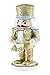 Clever Creations Gold Drummer 6 Inch Traditional Wooden Nutcracker, Festive Christmas Décor for Shelves and Tables