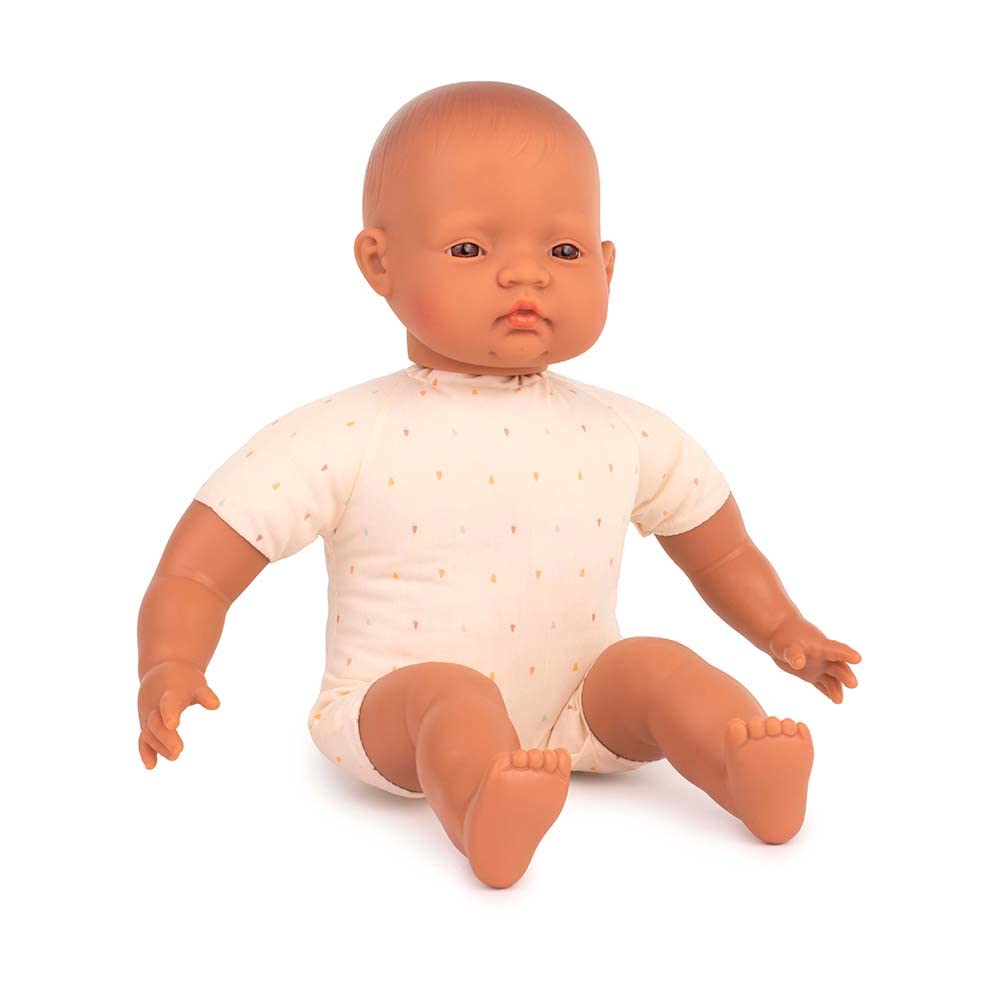 Miniland Miniland31067 40 cm Unisex Bald South American Baby Doll without Underwear