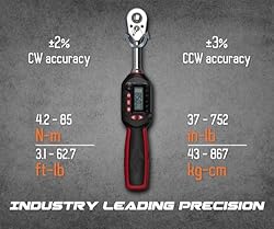 Tapha Tools 3/8 inch Digital Torque Wrench 3.1-62.7