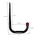 Tetra-Teknica UH02-6P Heavy Duty Garage Storage Utility Hooks, Medium Size, Color Black, 6 per Pack