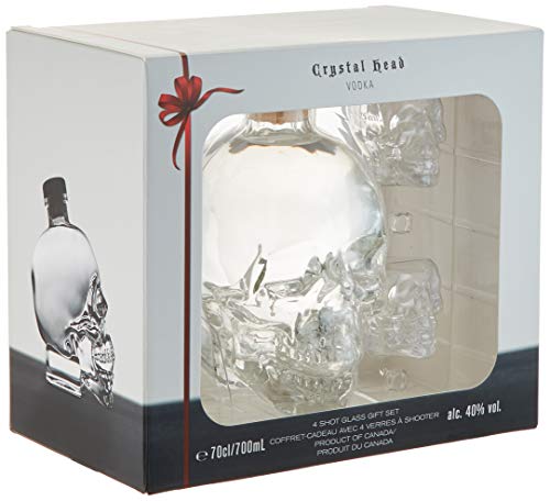 Crystal Head Vodka 40% Vol. 0,7l in Geschenkbox mit 4 Shotgläsern – Bild 4