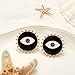 Doubnine Evil Eye Earrings Hoop Black Earrings Stud Vintage Unique Halloween Women Statement Jewelry Accessories