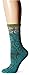 Sockwell Women's Heraldic Swirl Crew Socks, Mineral, Medium/Large